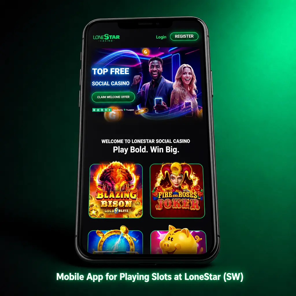 Mobile App for Playing Slots at LoneStar (SW)